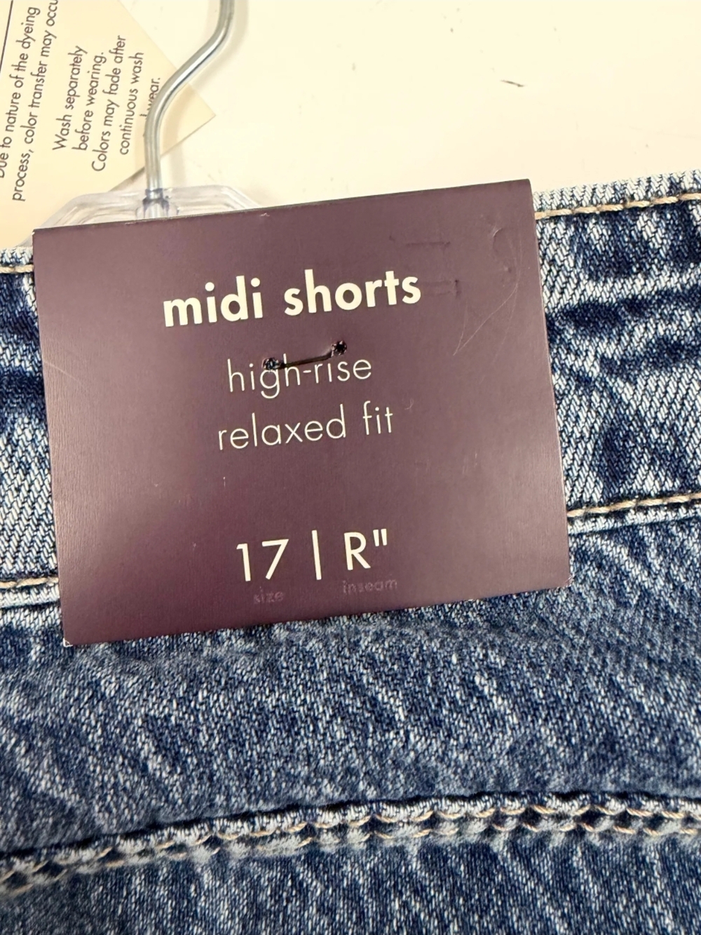 Womens Jean Shorts Size 17(XXL) #528 - Picture 4 of 4